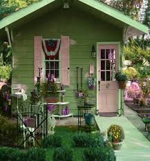 Pin By Su Jin Park On Cottage In 2 Colours Rose Green Home Backyard Sheds Shed Decor Cottage Garden