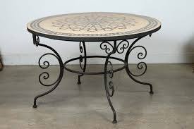 As maryland enters phase 2 and opens dining in outside areas, we chose to reconnect with pier 1 in their tented back parking lot. Moroccan Outdoor Round Mosaic Tile Dining Table On Iron Base 47 In For Sale At 1stdibs