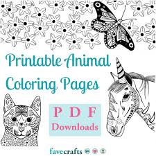 37 printable animal coloring pages pdf downloads favecrafts com