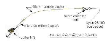 Support canne a peche voiture ou attache canne a peche les anneaux : Peche Du Brochet Cuiller Tournante A Plombee Axiale