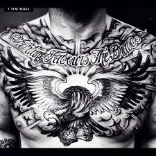 Black And White Eagle Chest Tattoo Patriotic Chest Piece Tattoos Body Art Tattoos Eagle Chest Tattoo