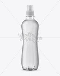 500ml Clear Pet Bottle With Sport Cap Mockup Present Your Design On This Mockup Simple To Change The Color Of Differ Pet Bottle Bottle Mockup Mockup Free Psd