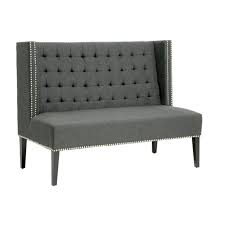 Shop owstynn gray linen modern banquette bench overstock. Baxton Studio Owstynn Gray Linen Modern Banquette Bench Walmart Com Walmart Com