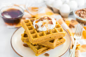 How many calories are in a eggo waffle with syrup? Easy Pumpkin Waffles Fall Breakfast Idea Favorite Family Recipes