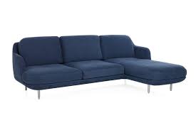 Archer leather sofa with chaise size: Lune 3 Seater Sofa With Chaise Longue Couch Potato Company