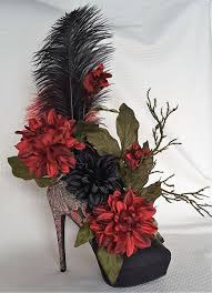 Pin By Felesha Hopkins On Shoes Floral Arrangements Diy Decorated Shoes Unique Flower Arrangements