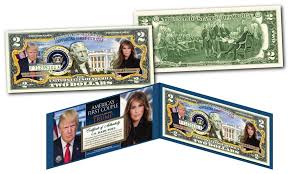 In some cases you can use dollar instead a noun phrase dollar bill. Donald Trump And Melania Trump First Couple Genuine Legal Tender Two Dollar Bill Groupon