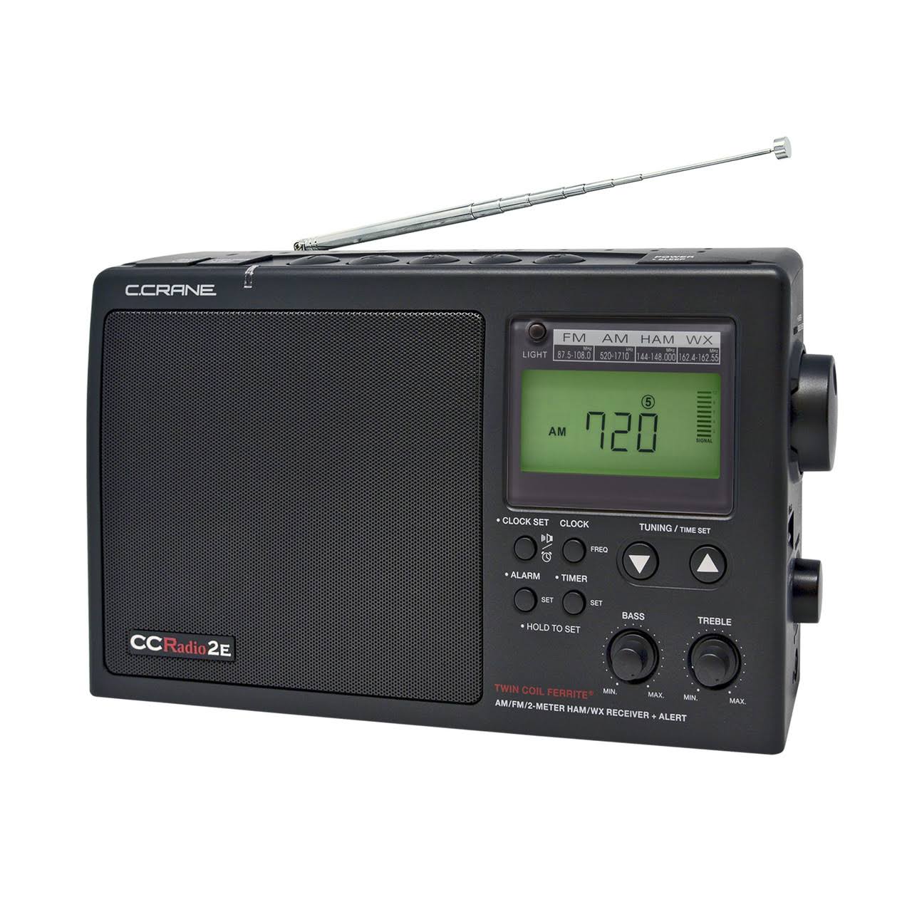 C Crane CCRadio-2E Enhanced AM FM Weather and 2-meter Ham Band Ti cc2te