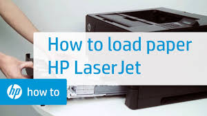 شرح طريقة كيفية تعريف وتثبيت طابعة hp. Loading Paper Hp Laserjet Printers Hp Youtube