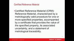 The term 'standard' is one of the most misused terms in the realization of the definition of a given quantity, with stated quantity value and associated. Secondary Standards As Certified Reference Materials Youtube