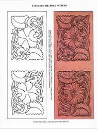 The raised design imprints the leathercraft pattern into damp leather. Leather Wallet Carving Patterns Sema Data Co Op