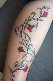 Vinework Tattoo Flower Leg Tattoos Flower Vine Tattoos Vine Tattoos