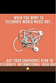 Wonderful international music day wishes message image. Its World Yoga Day And International Music Day Steemit