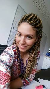 White Girl With Box Braids Boxbraids X Pression27 White Girl Braids Braided Hairstyles Hair Styles