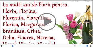 De ziua sfanta a floriilor le doresc tuturor celor care isi sarbatoresc ziua numelui sa fie fericiti si impliniti alaturi de cei dragi!la multi ani de florii. Felicitare Muzicala De Florii Felicitari Muzicale Mesajeurarifelicitari Com