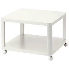 How about your coffee table, for example? Tingby White Side Table On Castors 64x64 Cm Ikea