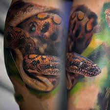 Snake tattoo is very famous among boys because it is a most suitable animal tattoo designs for men. 38 Realistic Snake Tattoos