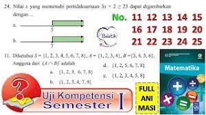 Buku siswa yang digunakan sebagai sumber belajar dikelas 3 merupakan buku tematik kurikulum. Uji Kompetensi Semester 1 Pilihan Ganda No 11 12 13 22 23 24 25 Kelas 7 Smp Mts Mtk Paket Hal 301 Youtube