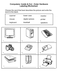 12 Label Parts Computer Worksheet Kindergarten Lezioni Di Informatica Tecnologia Didattica Tecnologia Per Bambini