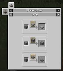Stone cutter recipe minecraft : Developers Stonecutter Recipe Support