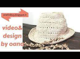 Cappello Fedora All Uncinetto Youtube Cappelli Fedora Motivi Per Cappelli All Uncinetto Cappelli Estivi