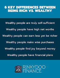 Image result for rich vs wealth
