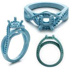 Wax Model Jewelry Beautiful Diamond Engagement Ring Wedding Rings Engagement Custom Wedding Rings
