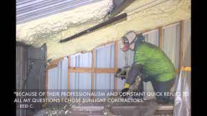 Metal Roof Steel Building Spray Foam Insulation New Orleans Youtube