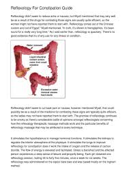 The treatment is said to induce a healing response, even alleviating some ailments. Reflexology For Constipation Guide By Stuart Loomis Issuu
