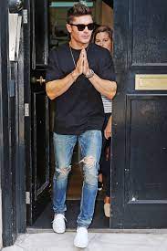 A photo of zac is circulating around. Zac Efron S Best Casual Style Zac Efron Loves Bombers And Sunglasses