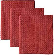 Related:red dish drying rack red dish drainer. Amazon Com Lifaith Microfiber Dish Cloths Thick Waffle Weave Kitchen Dish Rags Ultra Absorbent Odor Free Dishcloths 16inch X 19inch 3 Pack Red Home Kitchen