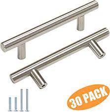 Amazon Com Kitchen 3 To 3 3 8 Inches Or 3 1 2 To 3 7 8 Inches Brass Or Nick Stainless Steel Kitchen Handles Kitchen Drawer Handles Stainless Steel Kitchen