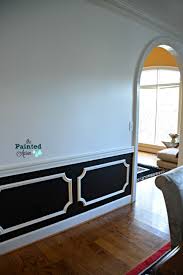 Alternatively, you can use beadboard or wainscoting below (usually white), and a contrasting color above. Black Below Chair Rail The Painted Apron