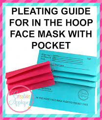 Download Pleating Guide For The In The Hoop Face Mask With Pocket Creative Appliques SVG Cut Files