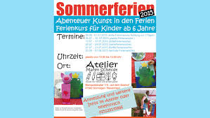 Habt ihr auch gehört, die sommerferien sollen verlängert werden? Sommerferien 2015 Ferienkurs Fur Kinder Ab 6 Jahre Maren Schmidt