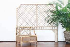 Rattan cane sidetable natural, coffee table, end table, home furniture, bedroom, chic australia canada france germany greece ireland italy japan new zealand poland portugal. I Neeeed This In My Life Santa Monica Bedhead Naturally Cane Rattan And Wicker Furniture Bed Head Wicker Furniture Bedroom Refresh