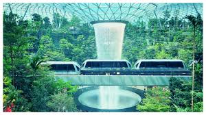 The vision is as a lifestyle destination that will keep changi ahead of its rivals. World S Tallest Indoor Waterfall At Jewel Changi Airport