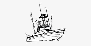 Download Drawn Yacht Fishing Boat Sport Fishing Boat Silhouette Transparent Png 361x337 Free Download On Nicepng