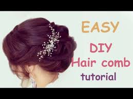 The bunk the product should not be a large gap between the layers so that it looked harmoniously into the image. Easy Diy Bridal Hair Vine Comb Headpiece Tutorial Hair Accessory Youtube