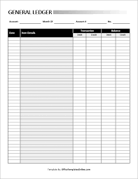 Now we will explain it further with the help of the following. General Ledger Ms Word Template Office Templates Online