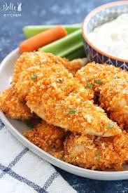 6 piece with 1 side and 1 sauce. Baked Buffalo Chicken Fingers Recipe Belle Of The Kitchen