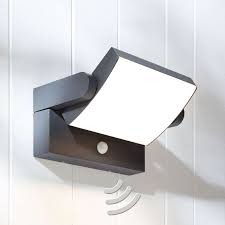 led aussenwandleuchte sherin drehbar mit sensor aussenwandleuchte aussenwandlampen led