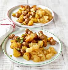 Bratwurstpfanne Mit Apfelkompott Rezept Rezepte Bratwurstpfanne Apfelkompott