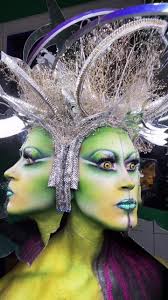 Nature-Inspired Costume Design with Skull Makeup