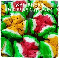 I Bake So I Don T Kill People Watermelon Blooming Steamed Cupcakes English Version Watermelon Steamed Cake Muffin Cups Recipes
