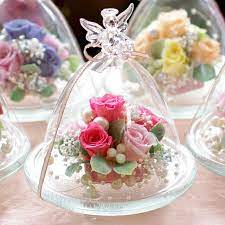 天使が祈るブリザーブドフラワーギフト 誕生日や贈り物に最適 送料無料 プリザーブドフラワー ランキング 1位 ガラスドーム エンジェル 誕生日 バースデー ギフト プレゼント 贈り物 結婚祝い 電報 記念日 ブリザーブドフラワー ブリザードフラワー 花 フラワー 女性