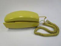 At T Orange Trimline Phone Table Top Vintage Push Button Phone Table Trimline Phone Antique Phone