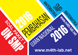 Maybe you would like to learn more about one of these? Download Soal Dan Pembahasan Un Matematika Smp 2016 Paket 1 M4th Lab