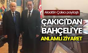 .tehdit etmesinin ardından mhp lideri devlet bahçeli de çakıcı'ya sahip çıktı. Alaattin Cakici Dan Devlet Bahceli Ye Ziyaret