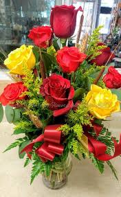 Maybe you would like to learn more about one of these? Red Yellow And Orange Rose Bouquet By Forget Me Not Flowers And Gifts Orange Rose Bouquet Beautiful Roses Orange Roses